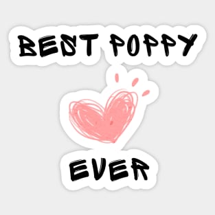 Best poppy ever Sticker